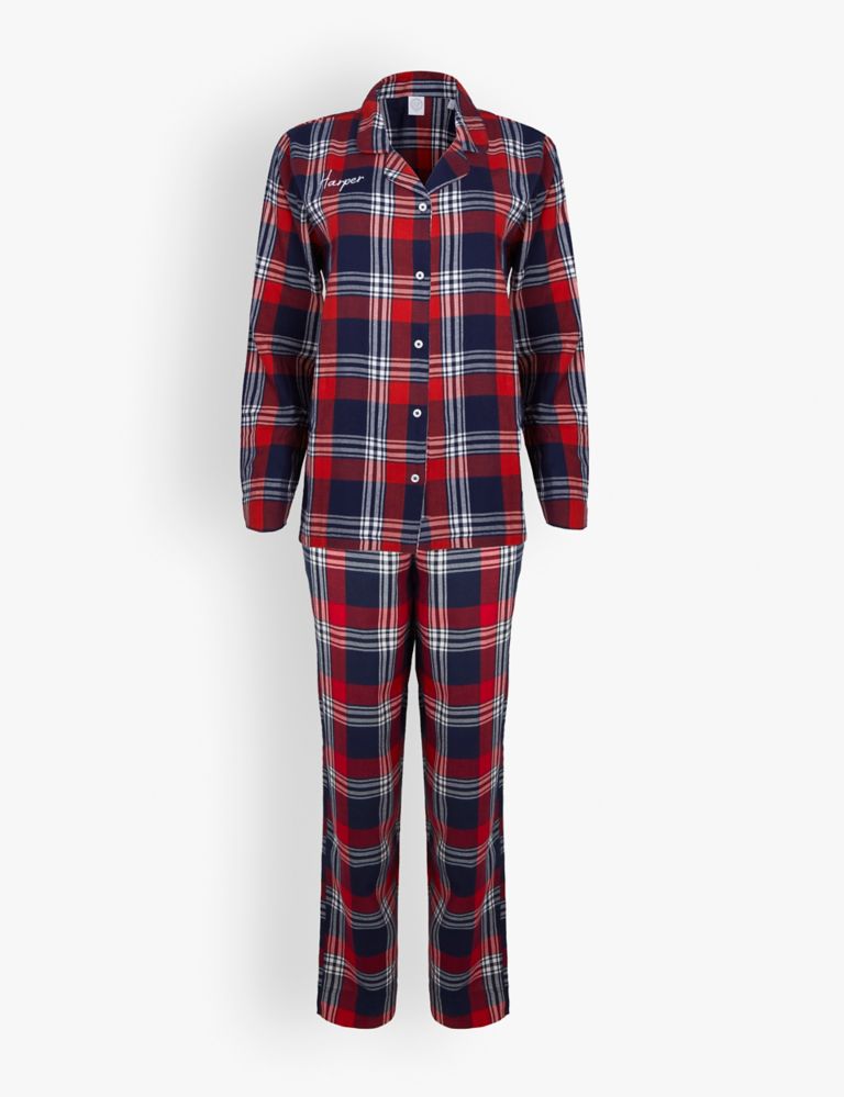 Personalised Tartan Ladies Pyjama Set 1 of 3