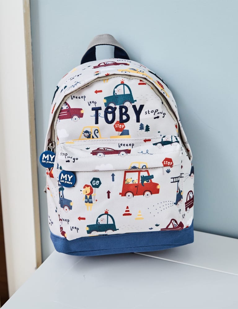 Personalised Transport Mini Backpack 1 of 4