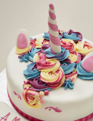 Personalised Unicorn Cake Serves 24 M S