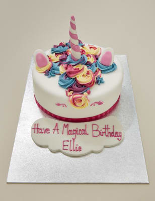 Personalised Unicorn Cake Serves 24 M S