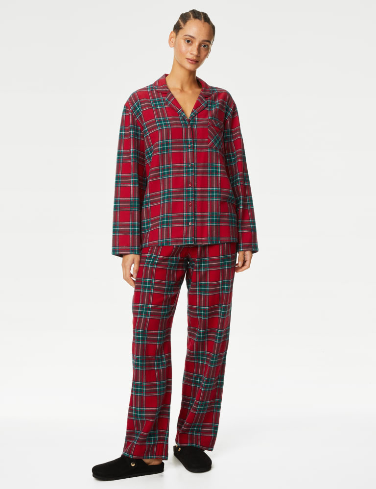 Personalised Women s Checked Pyjama Set M S Collection M S