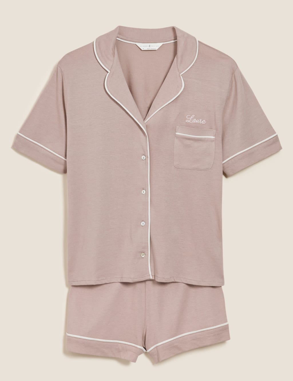 Personalised sales pjs cotton