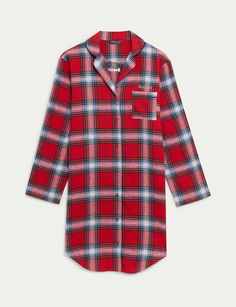 Personalised Women's Family Checked Nightshirt 1 of 2