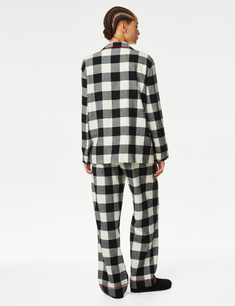 Marks and spencer checked pyjamas best sale