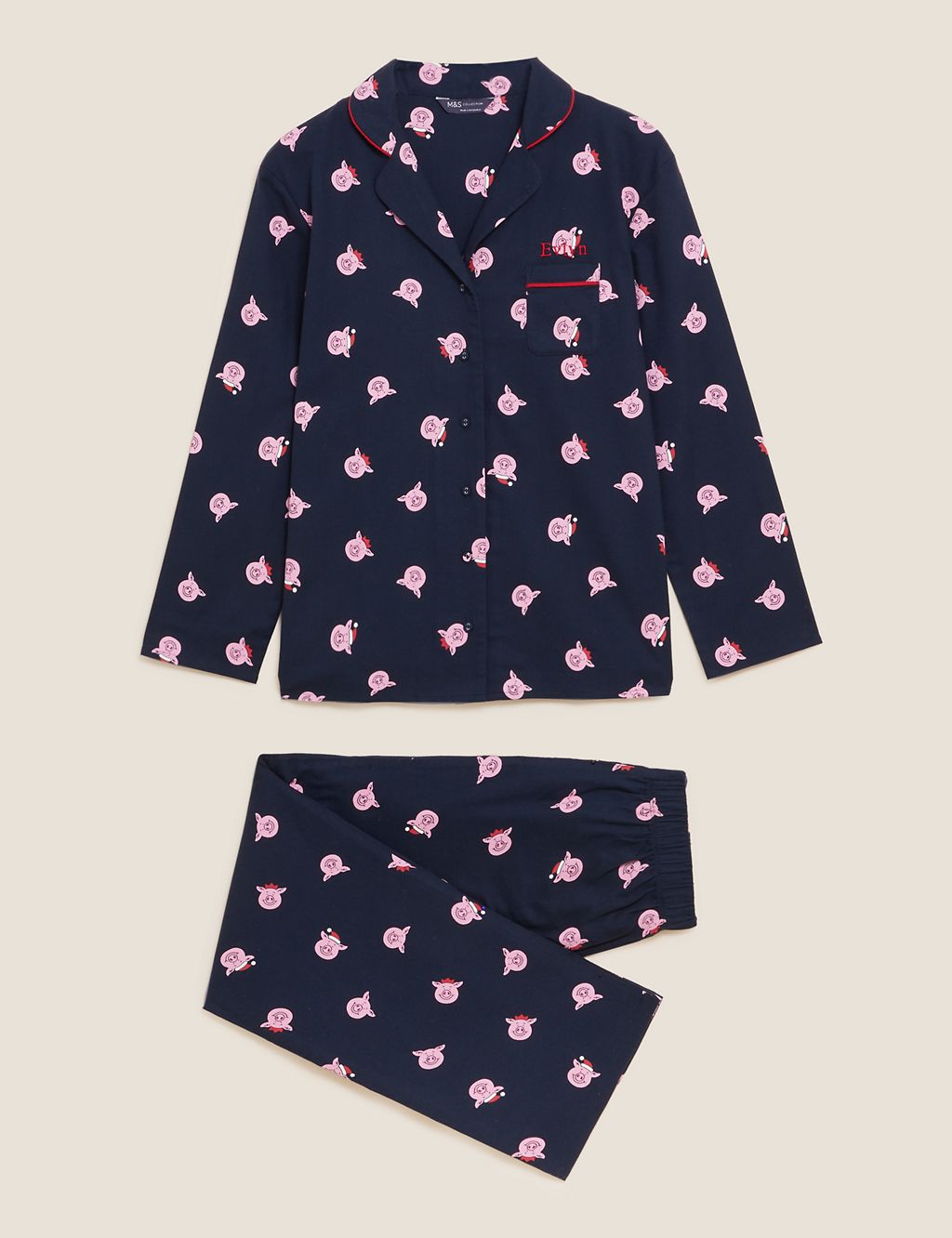 Personalised Women's Percy Pig™ Pyjamas 1 of 3
