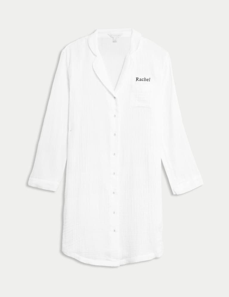 M&s white cotton nightdress deals