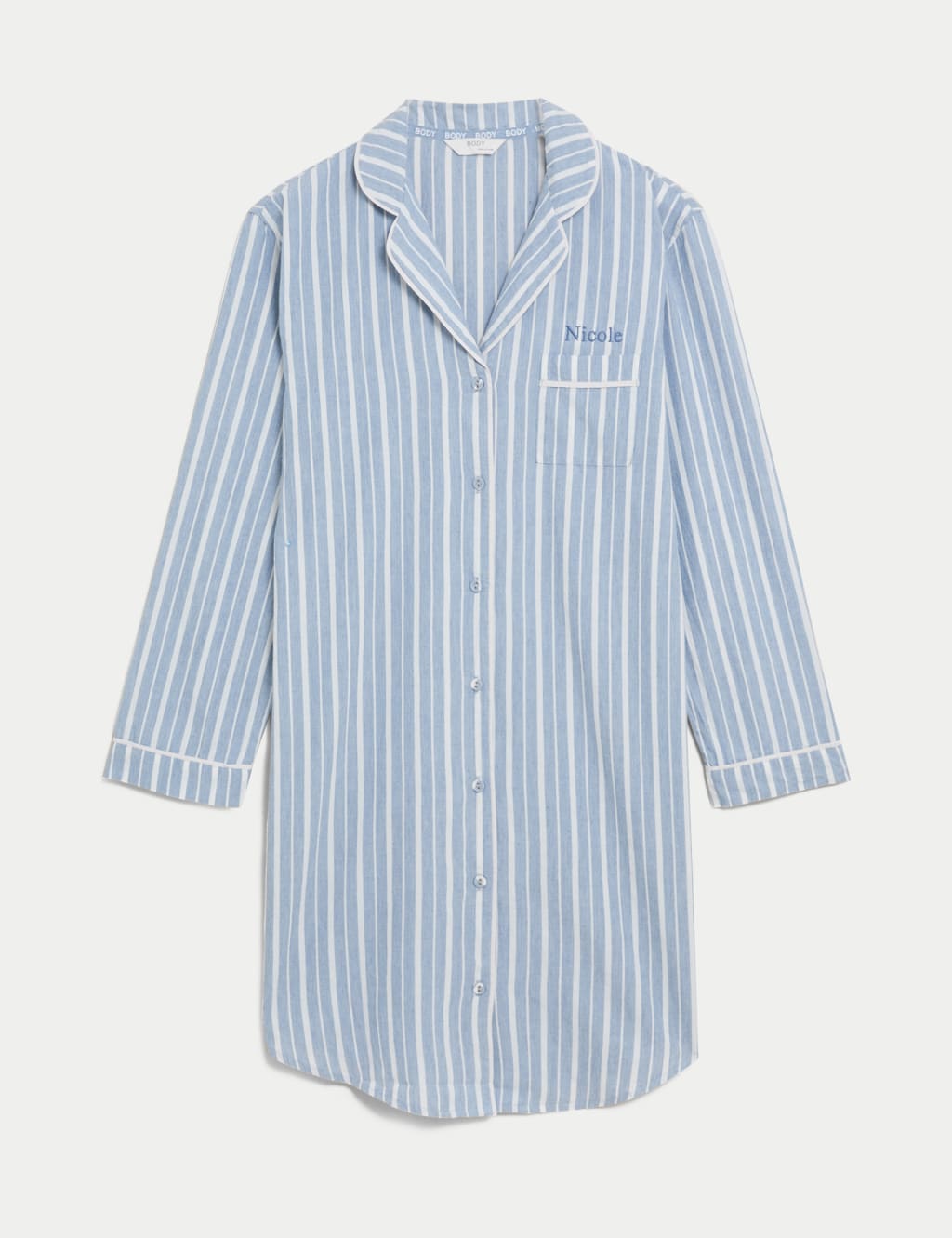 Personalised Women's Revere Nightshirt M&S Collection M&S