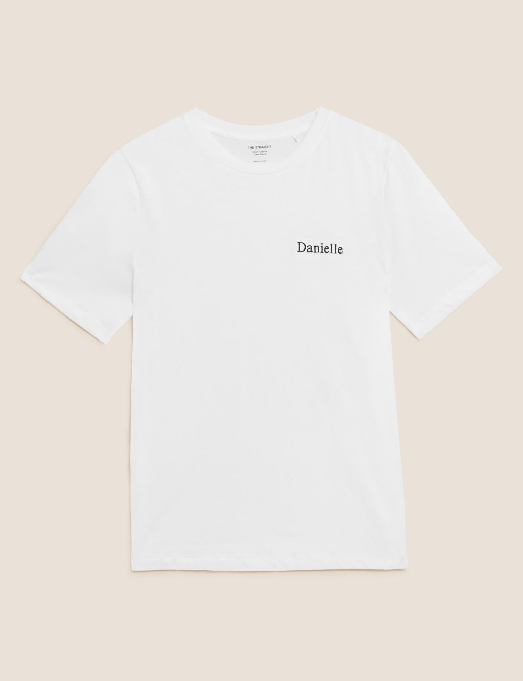 Personalised Women's Straight Fit T-Shirt | M&S Collection | M&S