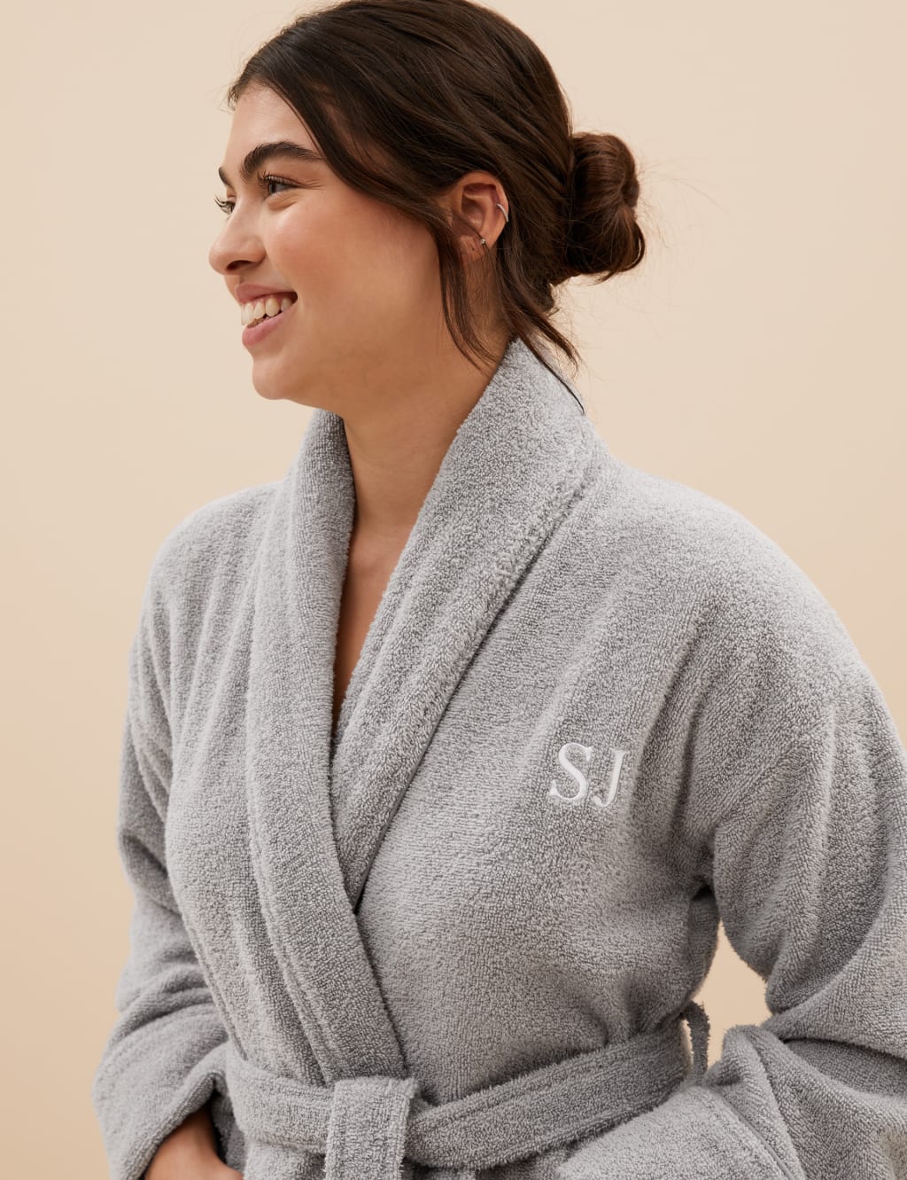m&s towelling bathrobe