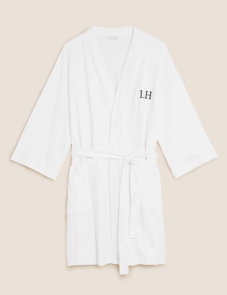 Personalised Women's Waffle Dressing Gown M&S Collection M&S
