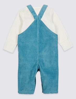 Peter Rabbit™ 2 Piece Dungarees & Bodysuit Outfit Image 2 of 5