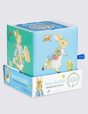 Peter rabbit musical jack in store the box