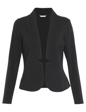 Petite Open Front Notched Jacket Image 2 of 6