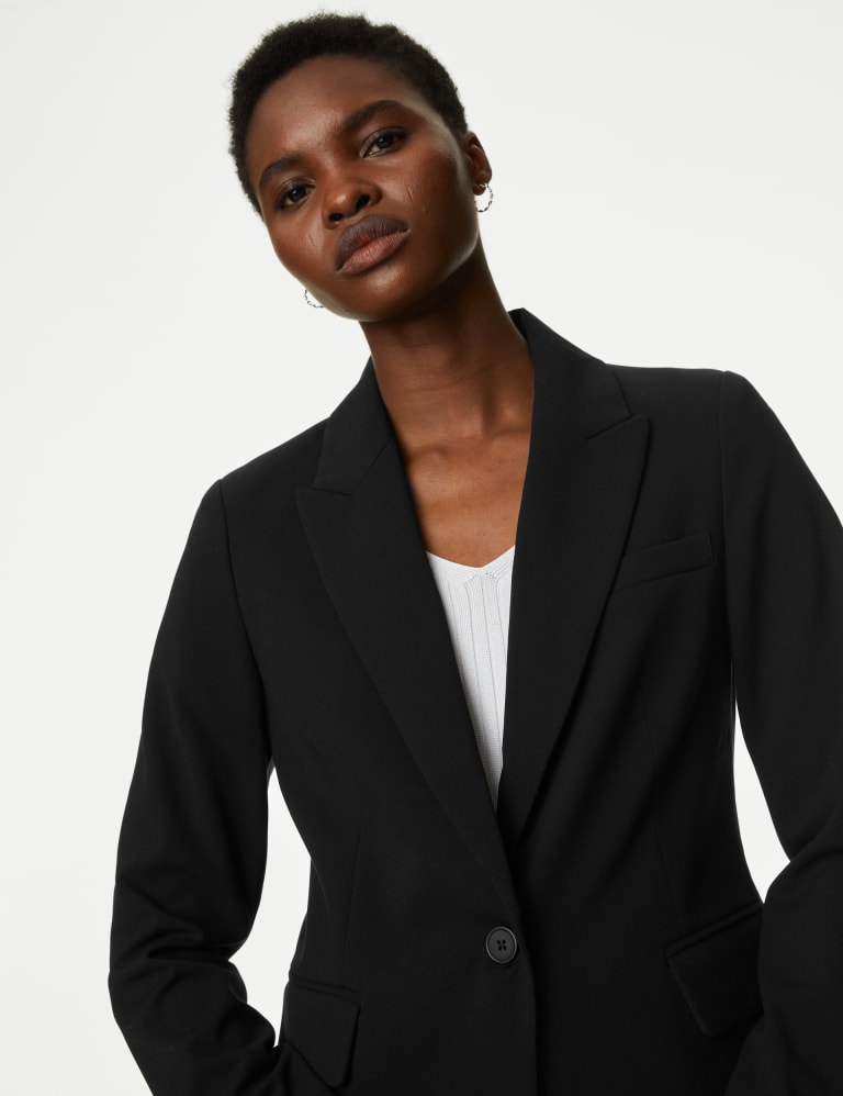 Petite Slim Single Breasted Blazer, M&S Collection