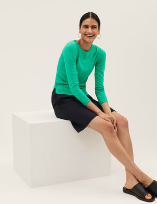 Petite Supersoft Crew Neck Jumper M&S 