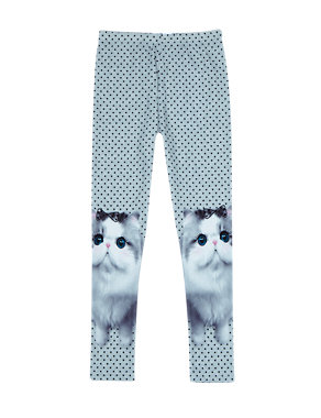 Photographic Cat Print Leggings with StayNEW™ (1-7 Years) Image 2 of 3
