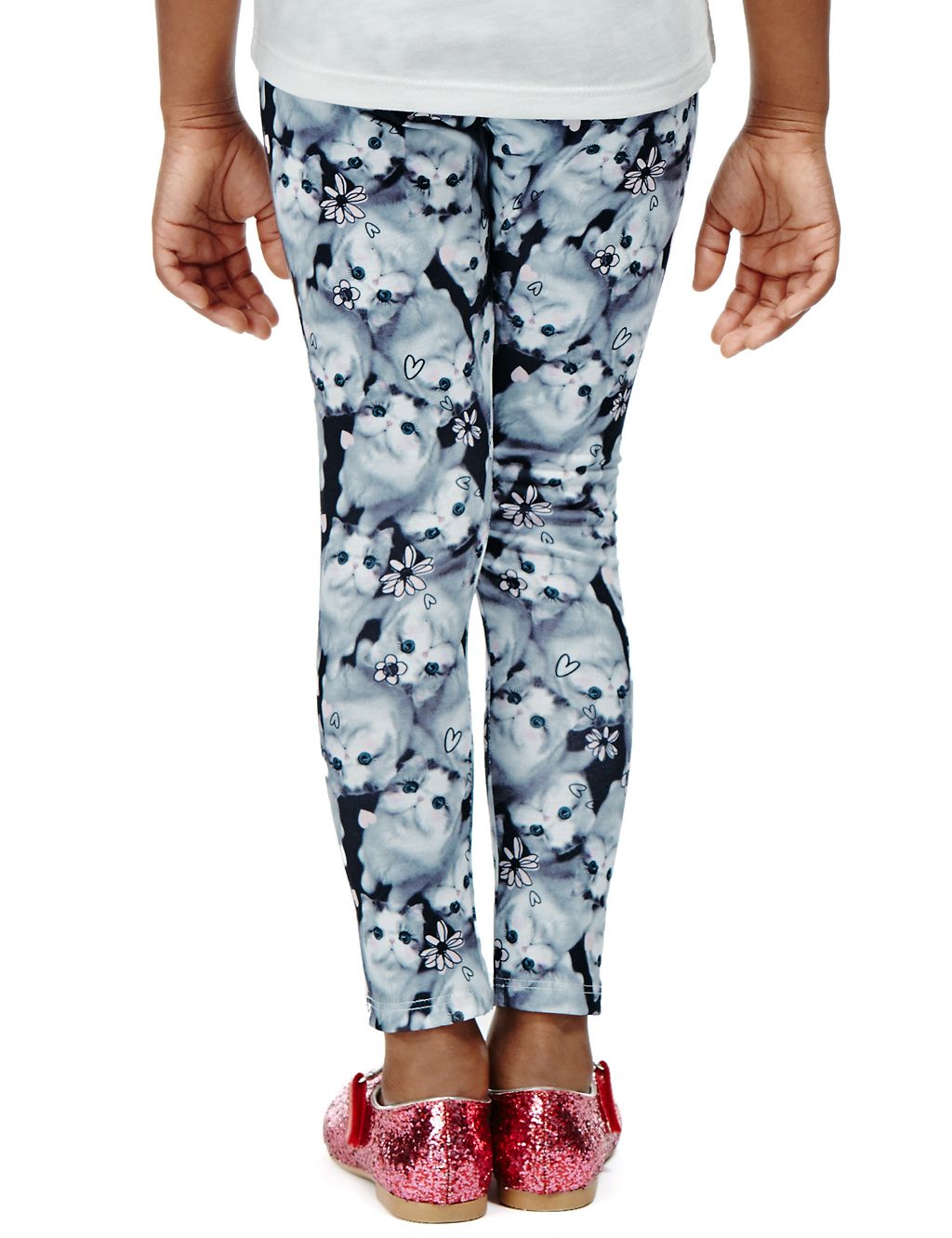Photographic Cat Print Leggings with StayNEW™ (1-7 Years) 2 of 3