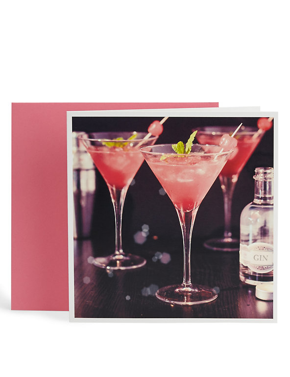 Photographic Cocktail Blank Card Image 1 of 2