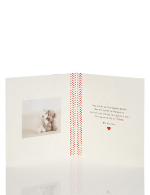 Photographic Toy Puppies Valentine's Day Card Image 2 of 3