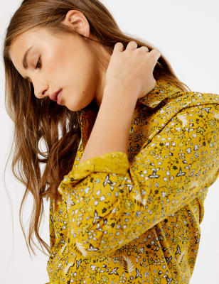 marks and spencer yellow blouse