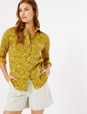 marks and spencer yellow blouse