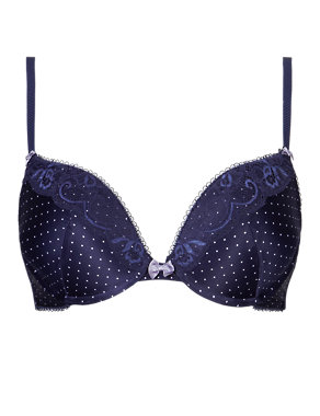Pin Spotted Push-Up & Plunge A-DD Bra Image 2 of 5