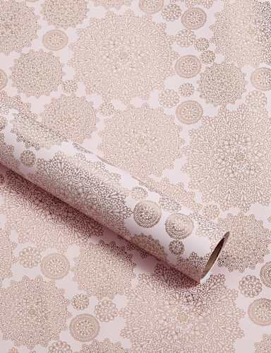 Pink & Gold Glitter 3m Wrapping Paper 1 of 3