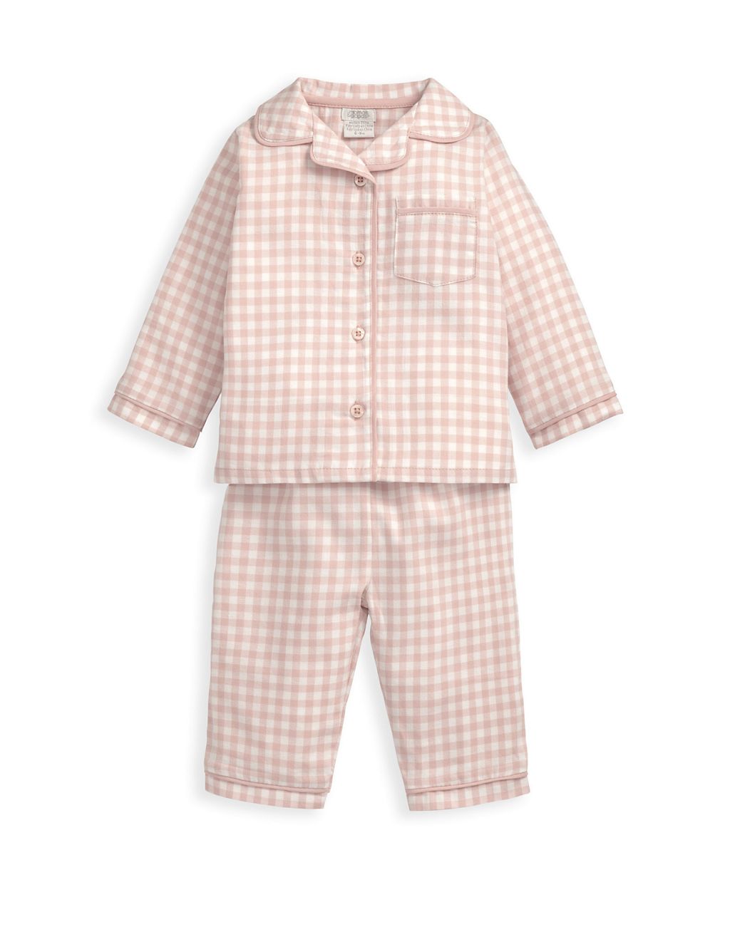 Pink Check Woven Pyjamas (6 Mths-3 yrs) 3 of 4