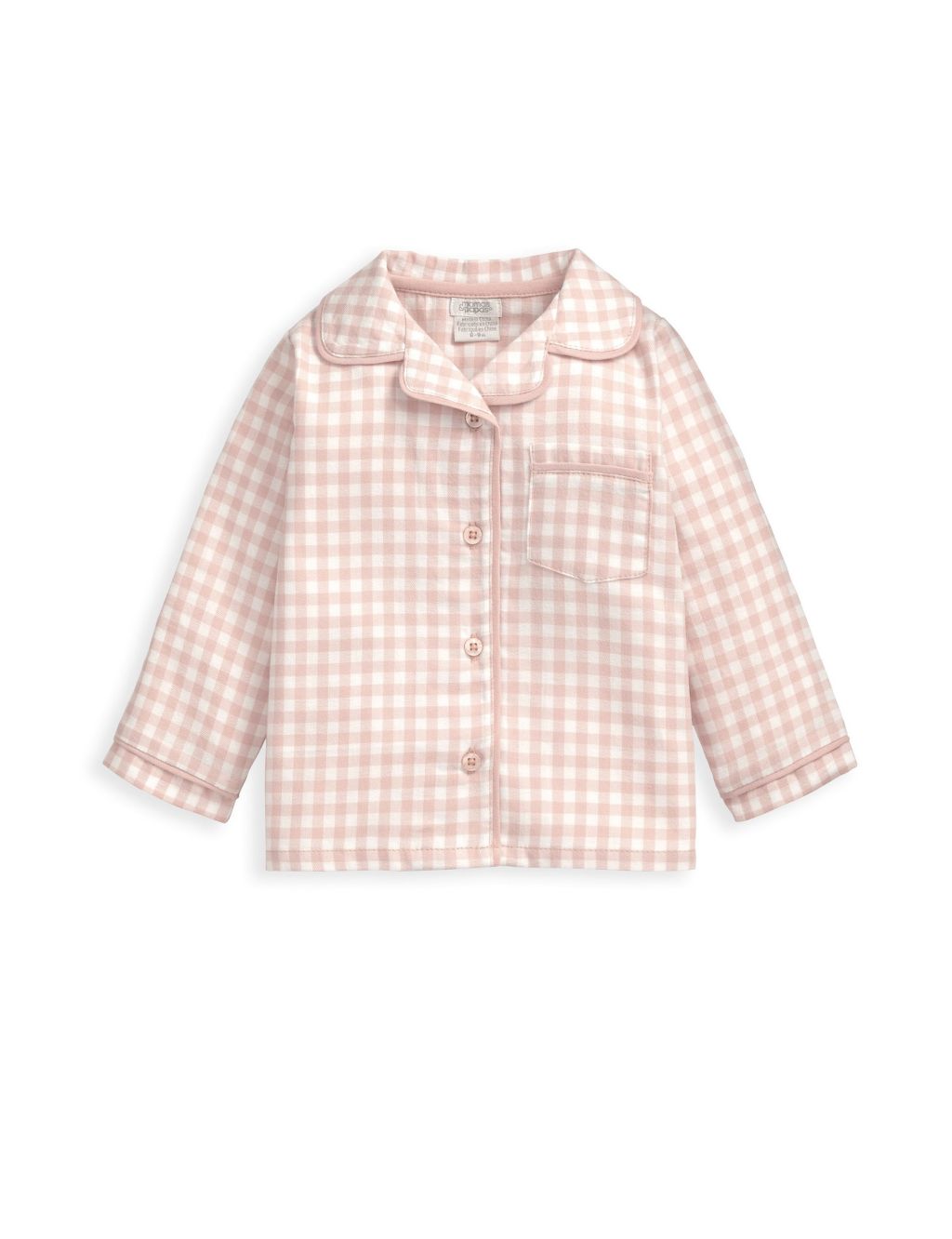 Pink Check Woven Pyjamas (6 Mths-3 yrs) 1 of 4