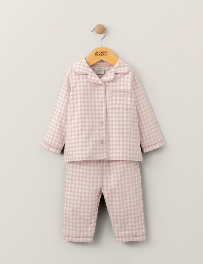 Pink Check Woven Pyjamas (6 Mths-3 yrs) 4 of 4