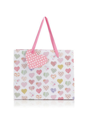 Pink Heart Print Small Bag Image 2 of 3