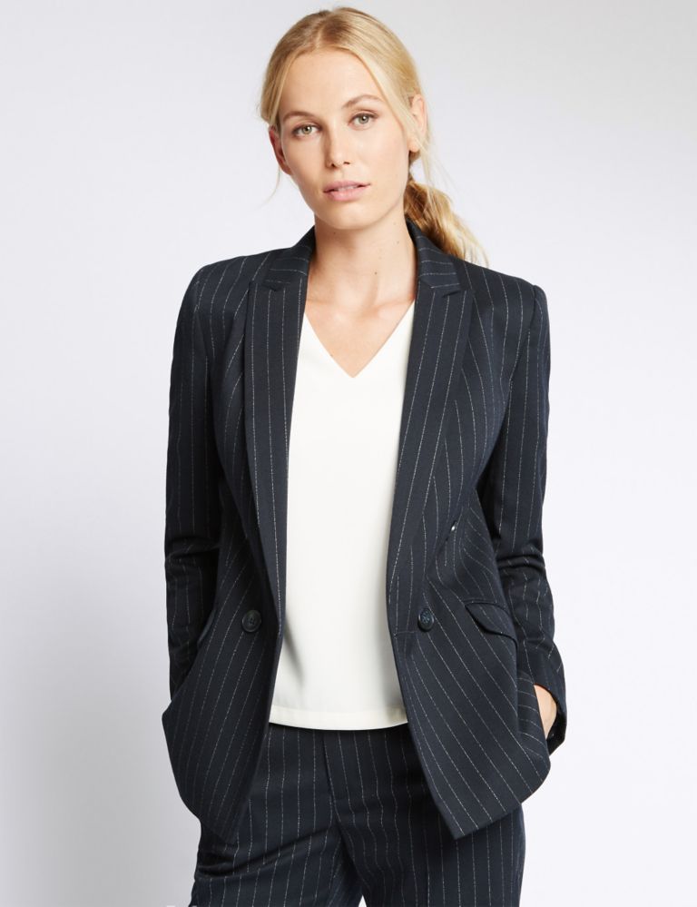 Pinstripe Double Breasted Jacket 3 of 5