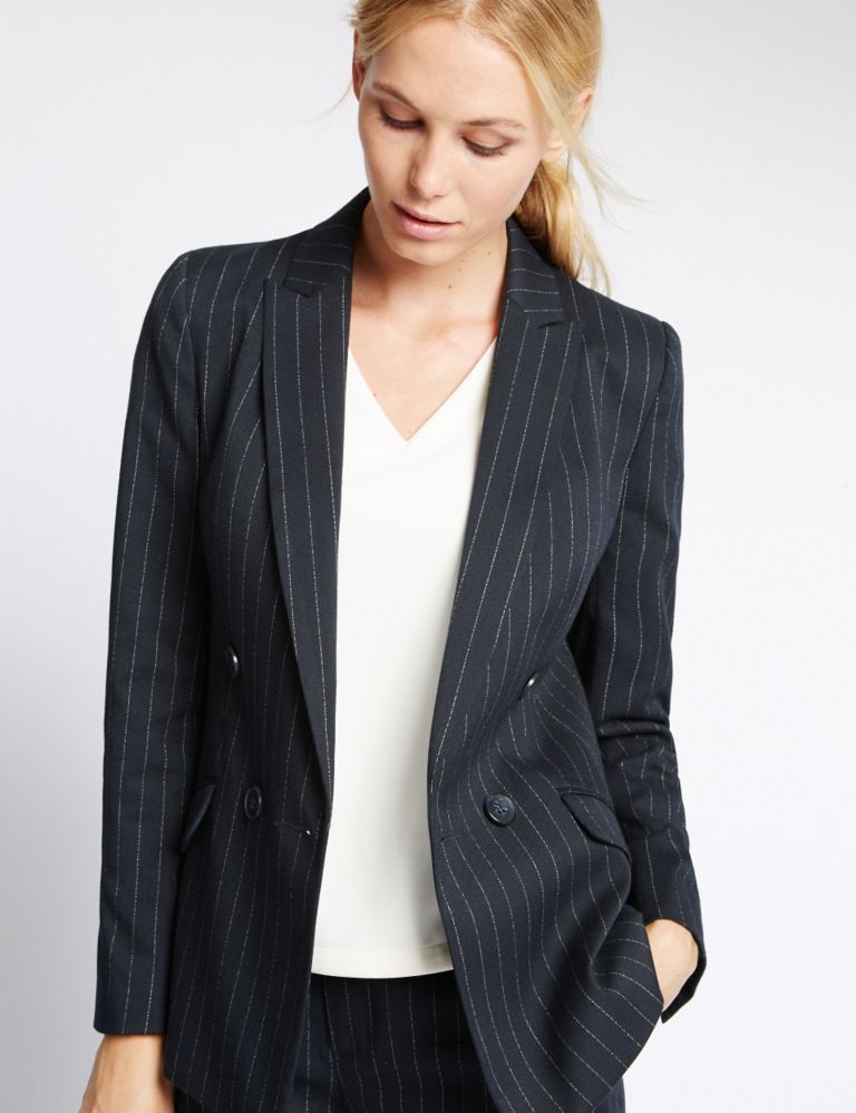 Pinstripe Double Breasted Jacket 5 of 5