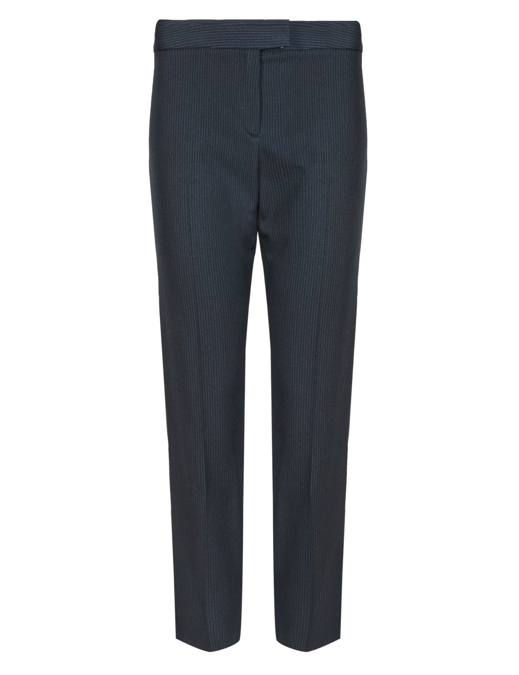 Pinstriped Extended Tab Ankle Grazer Trousers 1 of 4