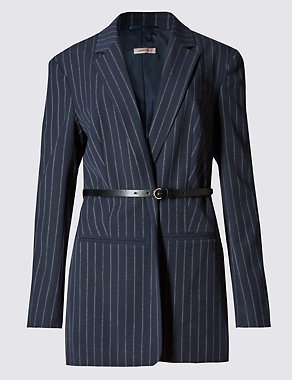 Pinstriped Jacket Image 2 of 5