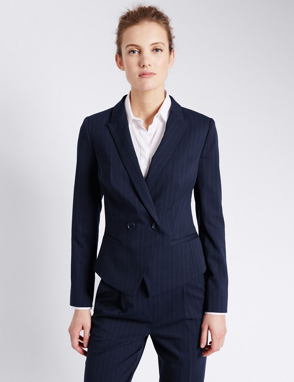 Pinstriped Jacket with New Wool 3 of 5