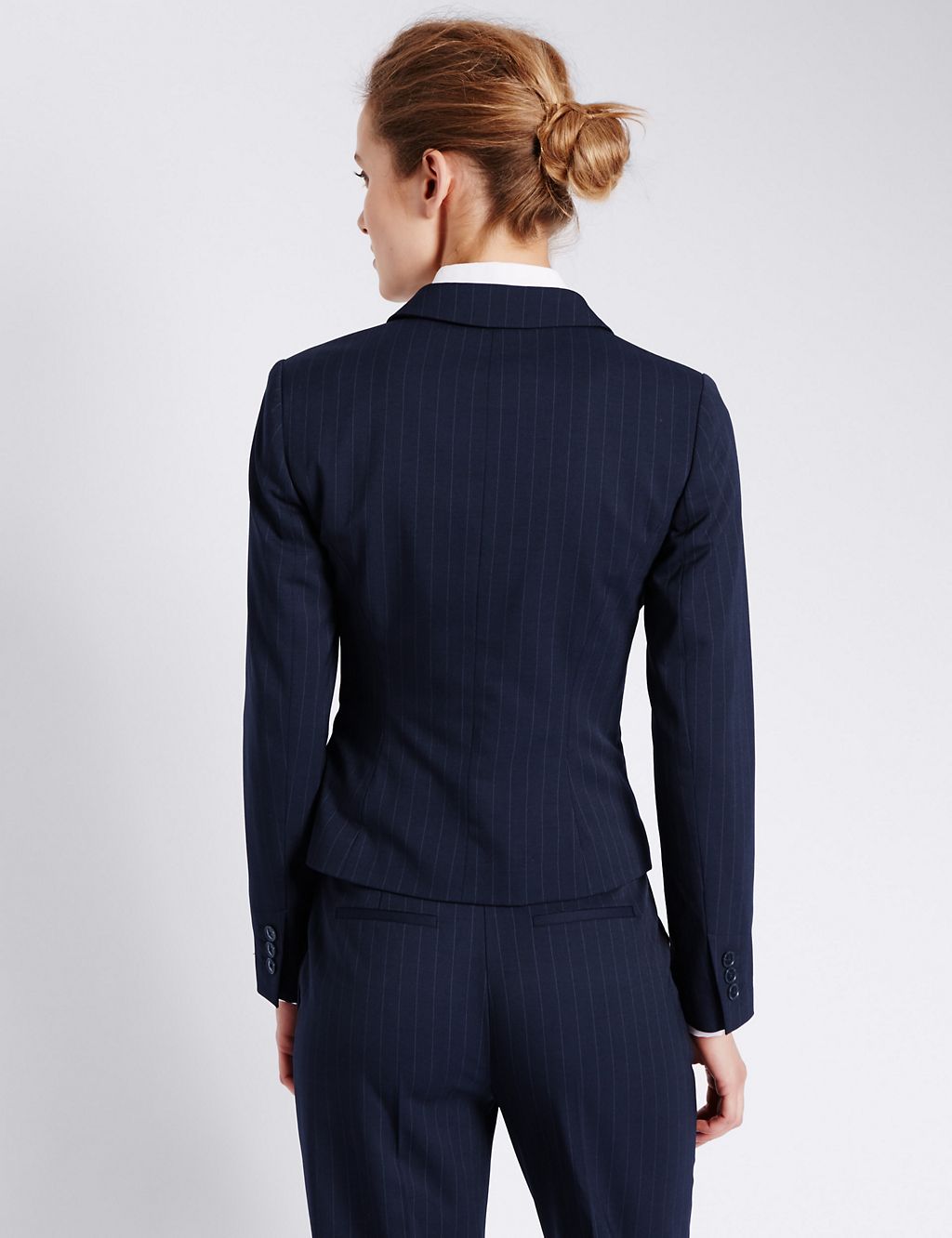 Pinstriped Jacket with New Wool 2 of 5