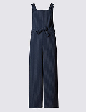 Pinstriped Jumpsuit Image 2 of 3