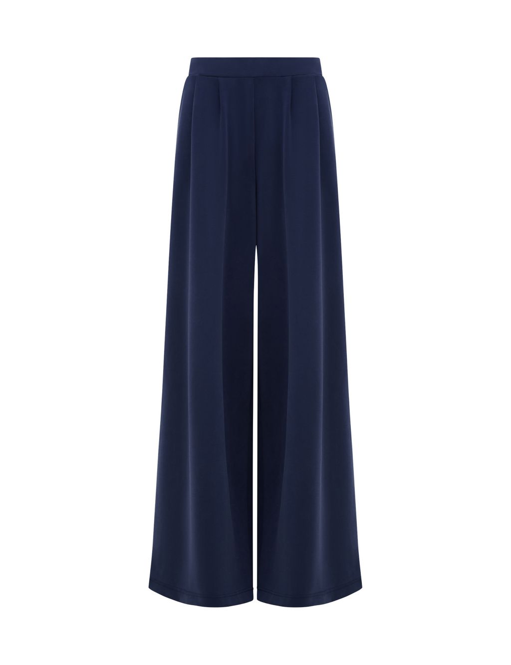 Pintuck Flared Wide Leg Trousers 1 of 4