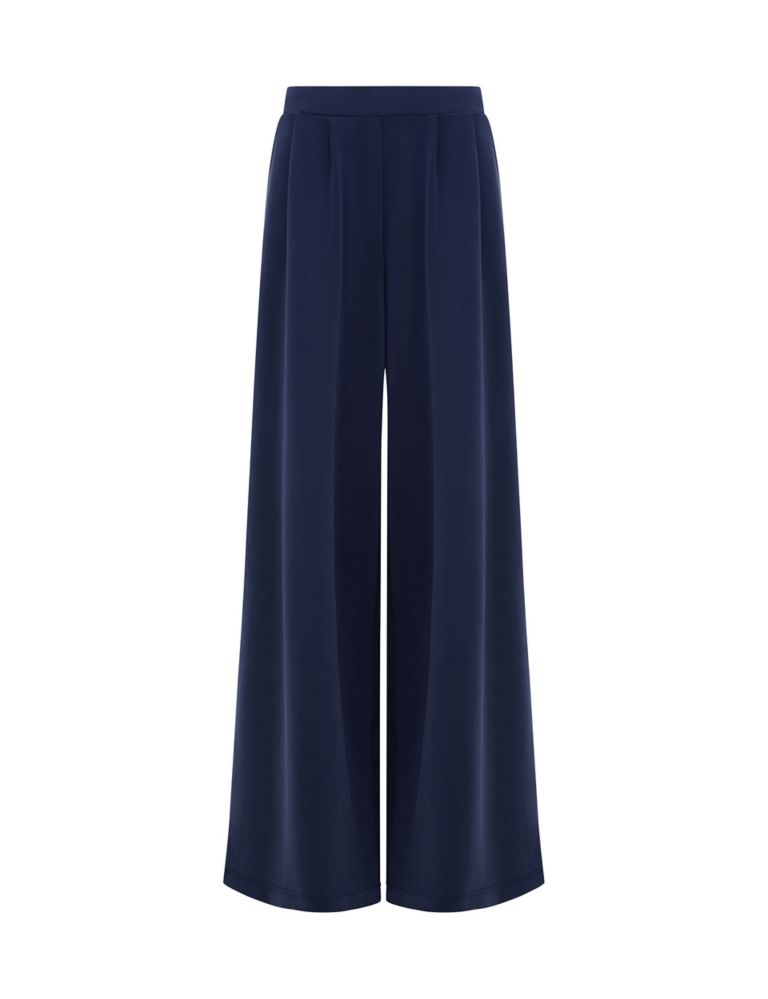 Pintuck Flared Wide Leg Trousers 2 of 4