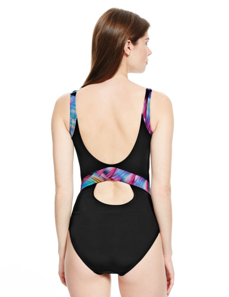 Piped Longline Sporty Swimsuit 4 of 4