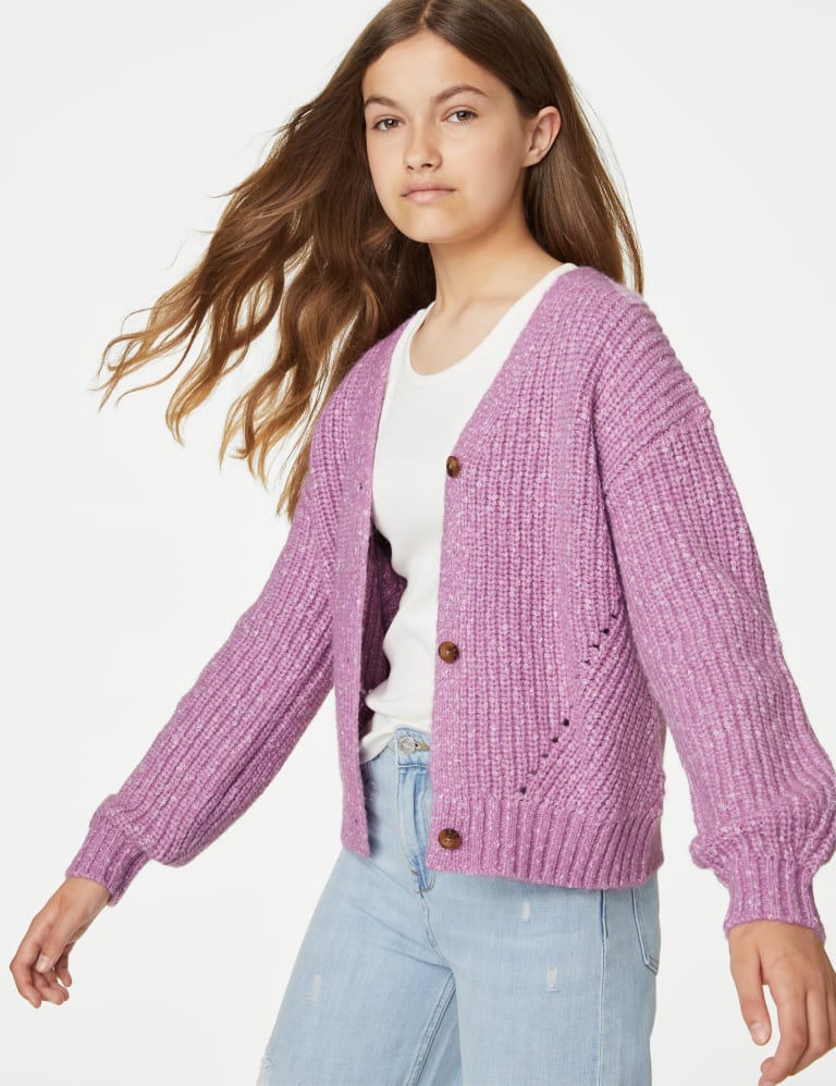 Plain Cardigan (6-16 Yrs) | Mu0026S Collection | Mu0026S