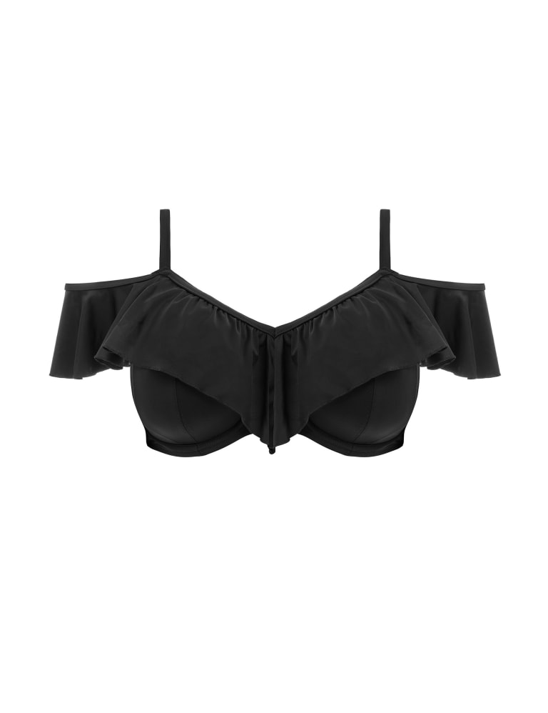 Off the shoulder ruffle bikini top cheap
