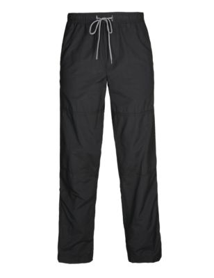 Plain Trousers with Elasticated Waist Image 2 of 6