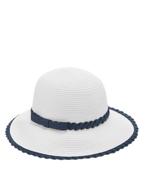 Plaited Trim Hat Image 2 of 3