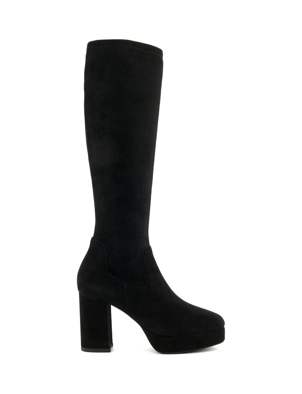 Platform Block Heel Knee High Boots | Dune London | M&S