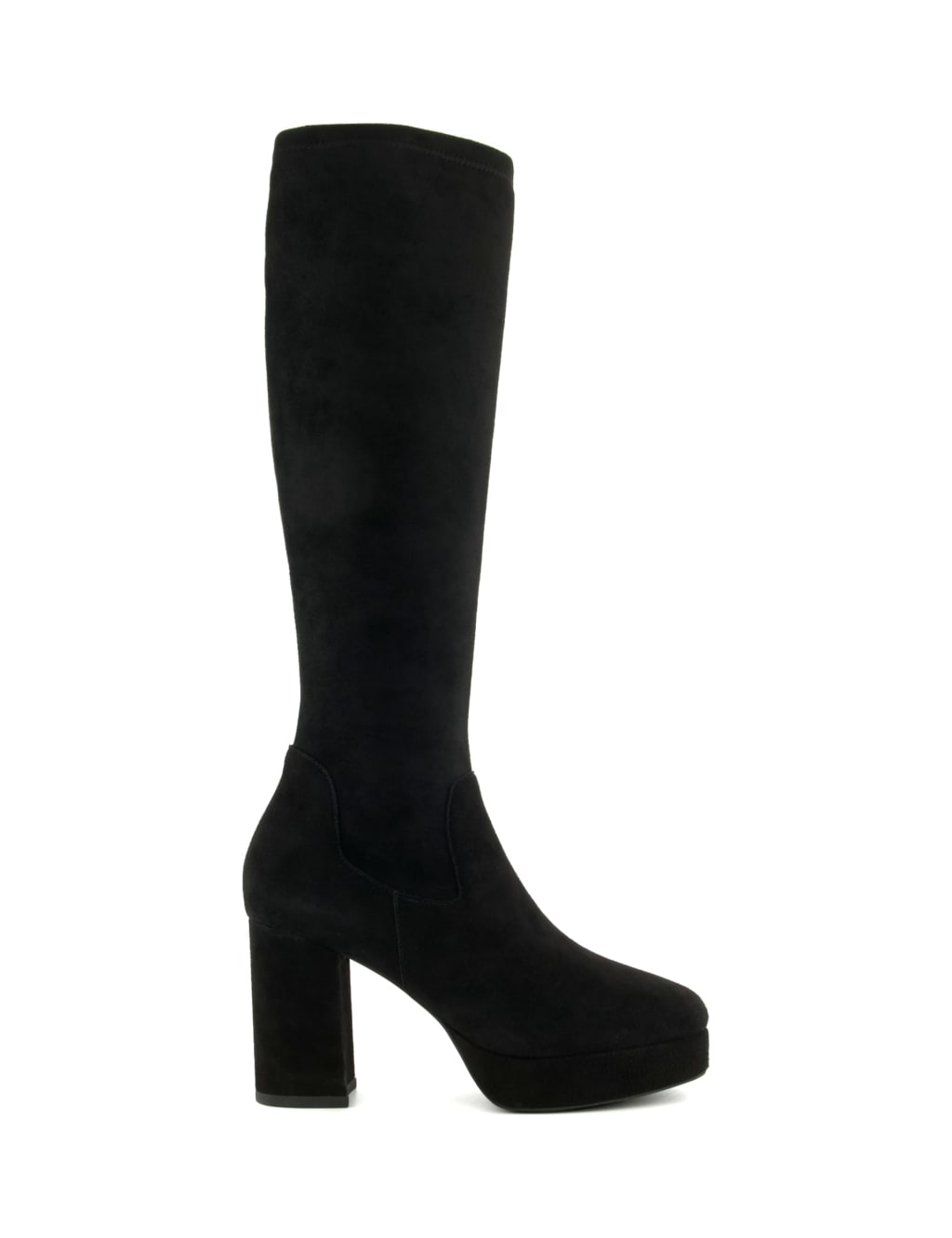 Platform Block Heel Knee High Boots 3 of 4