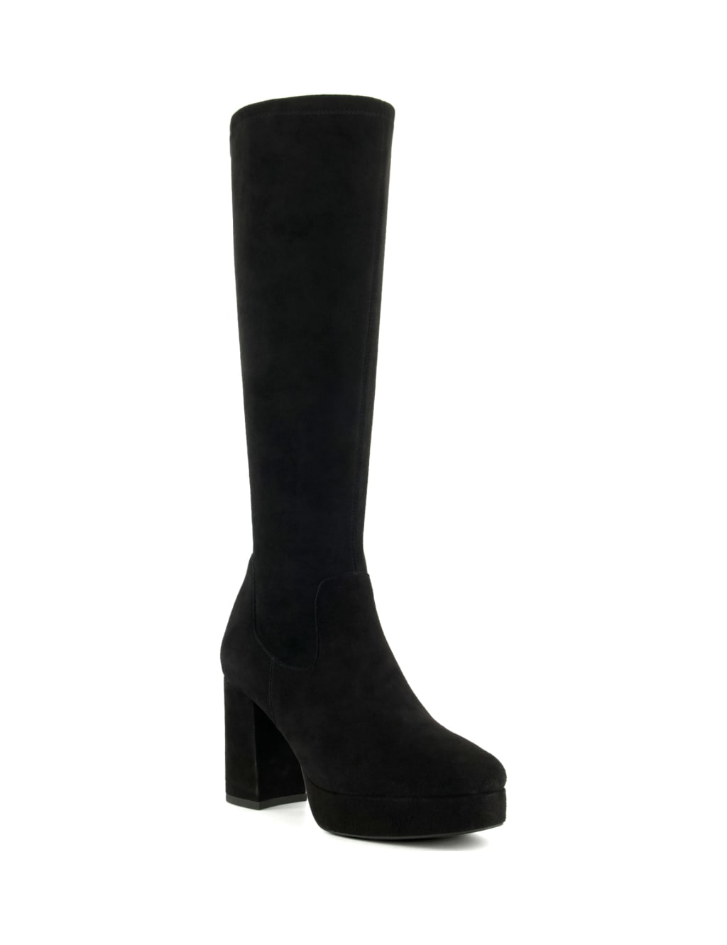 Platform Block Heel Knee High Boots 1 of 4