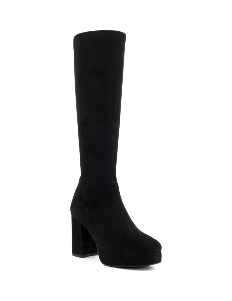 Platform Block Heel Knee High Boots 2 of 4