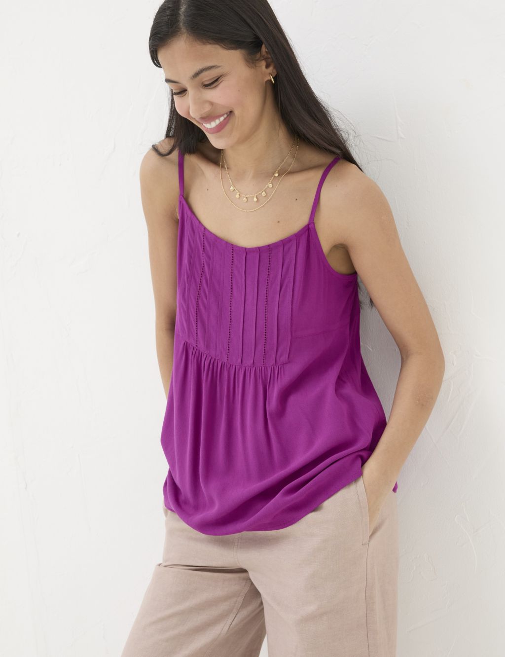 Pleat Detail Cami Top 3 of 5